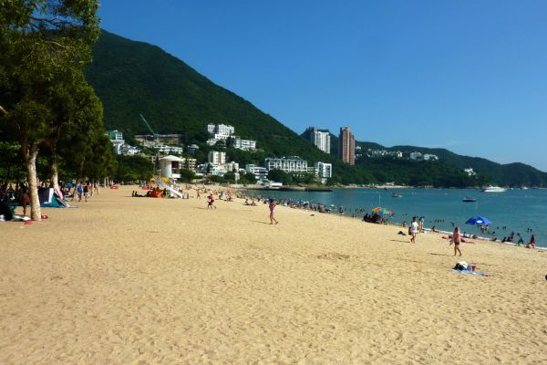 Repulse Bay Beach in southern Hong Kong Island.