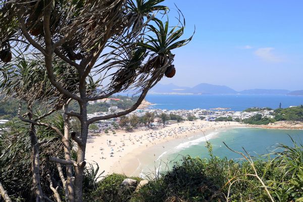 Shek O beach in Hong Kong island