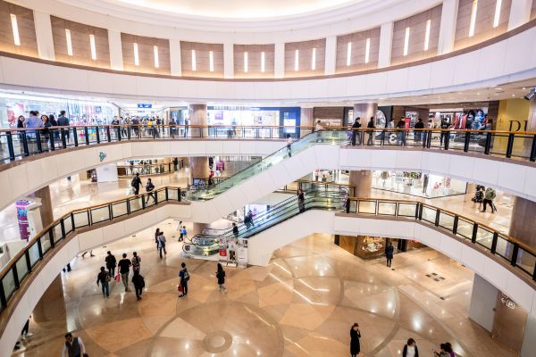 Harbour City shopping mall in Tsim Sha Tsui.